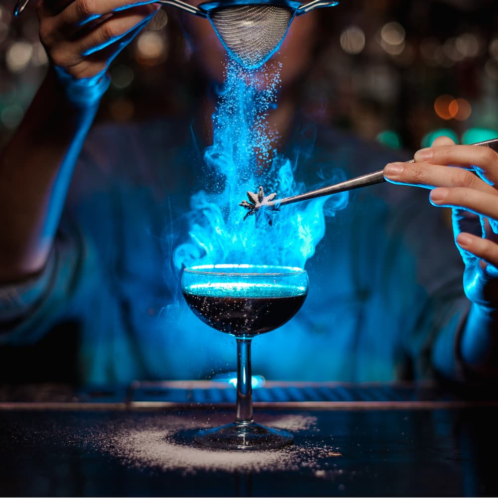 Teal signature cocktail