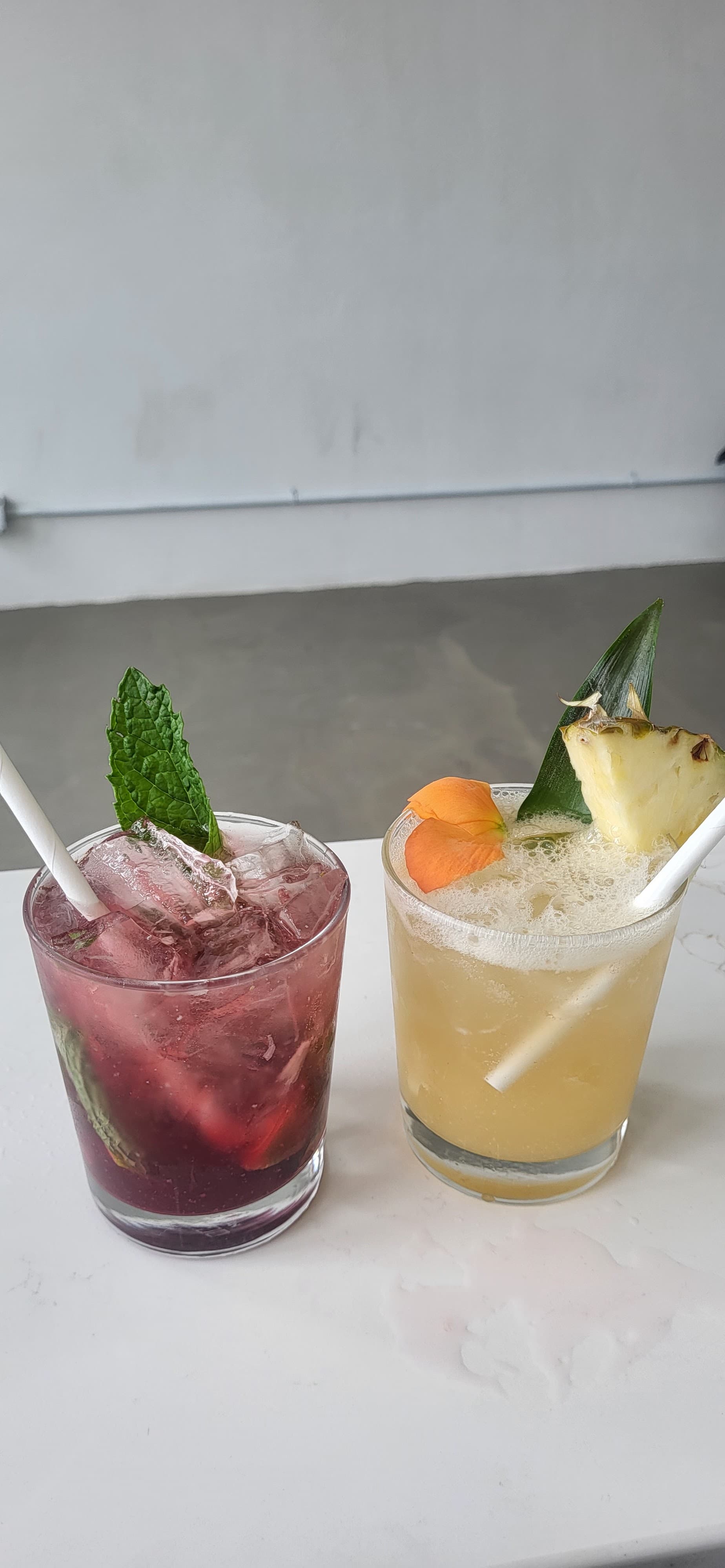 Signature cocktail display