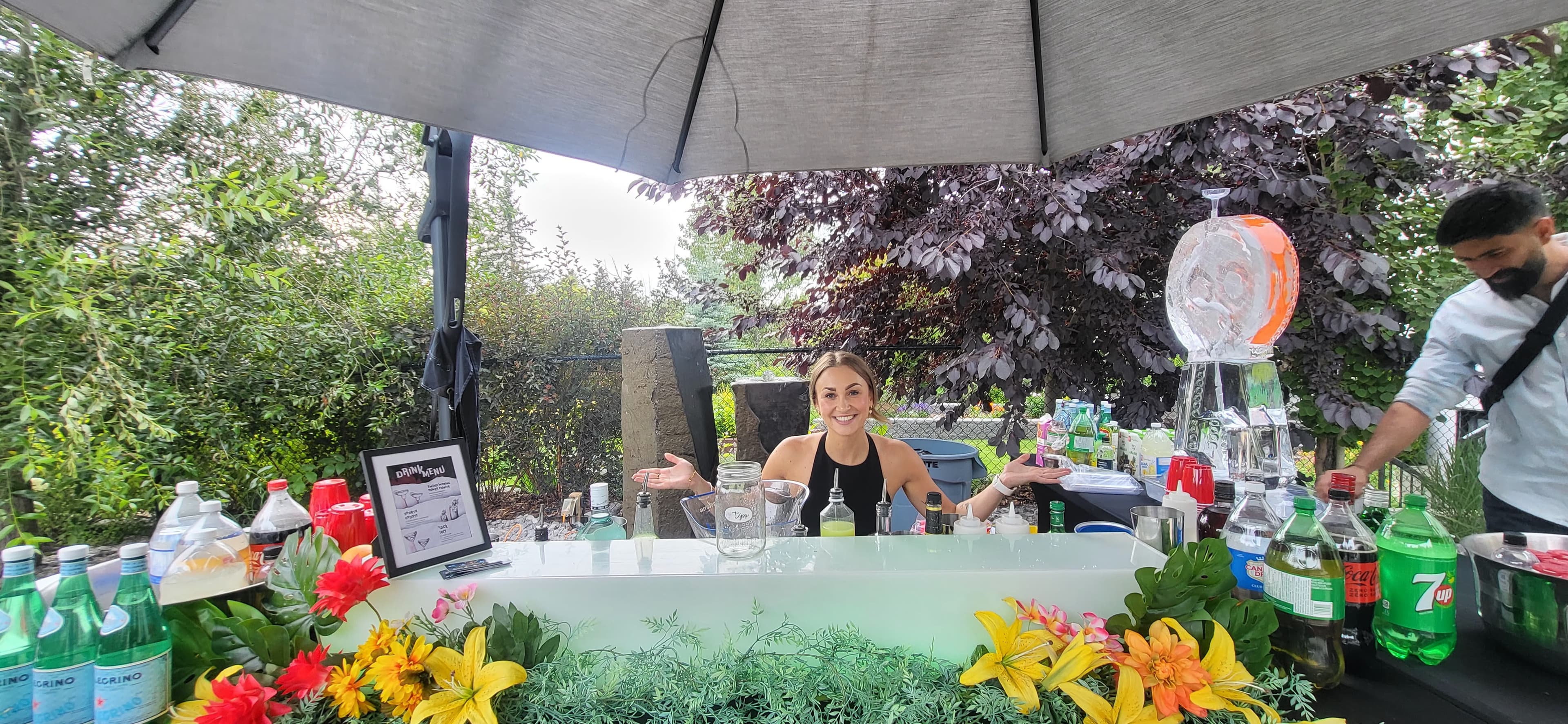 Premium cocktail bar with professional bartender in Edmonton